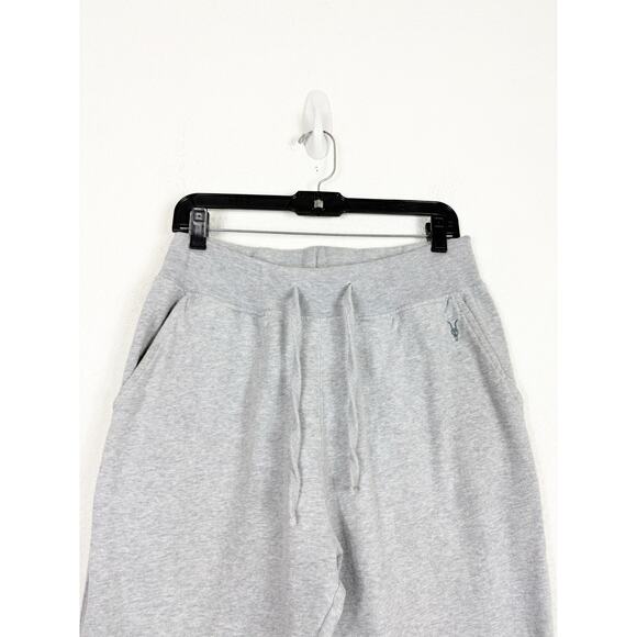Allsaints Men’s Raven Cuffed Slim Fit Ramskull Sweatpants Medium Heather Gray - Picture 4 of 15